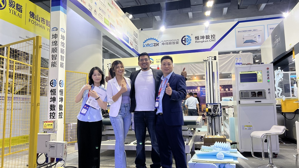 HengKun CNC sponge cutting equipment 2025 Guangzhou Exhibition